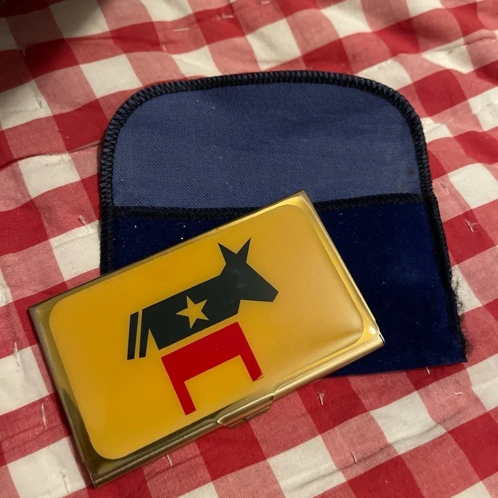 Democrat Business Card Holder